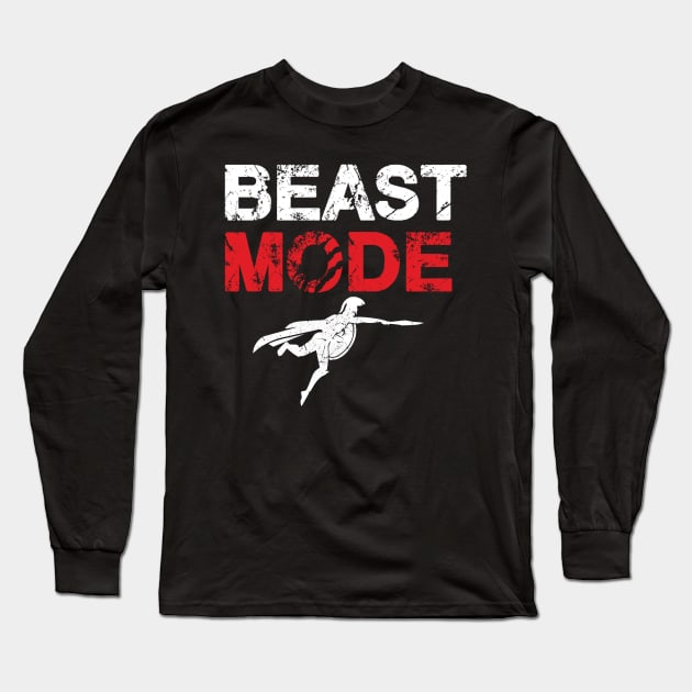 Beast mode design Long Sleeve T-Shirt by Boss creative